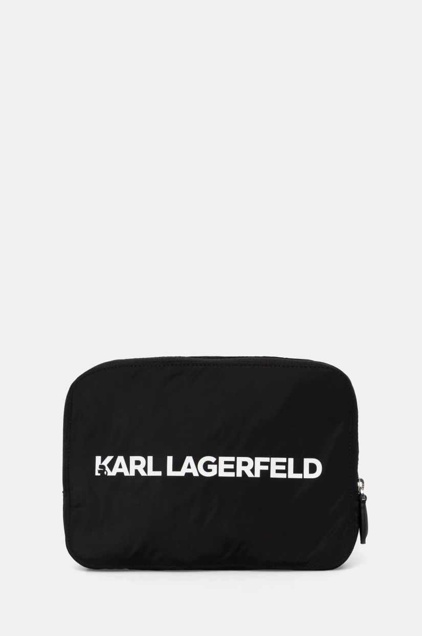 Karl Lagerfeld rucsac femei, culoarea negru, mic, modelator, A1W30137