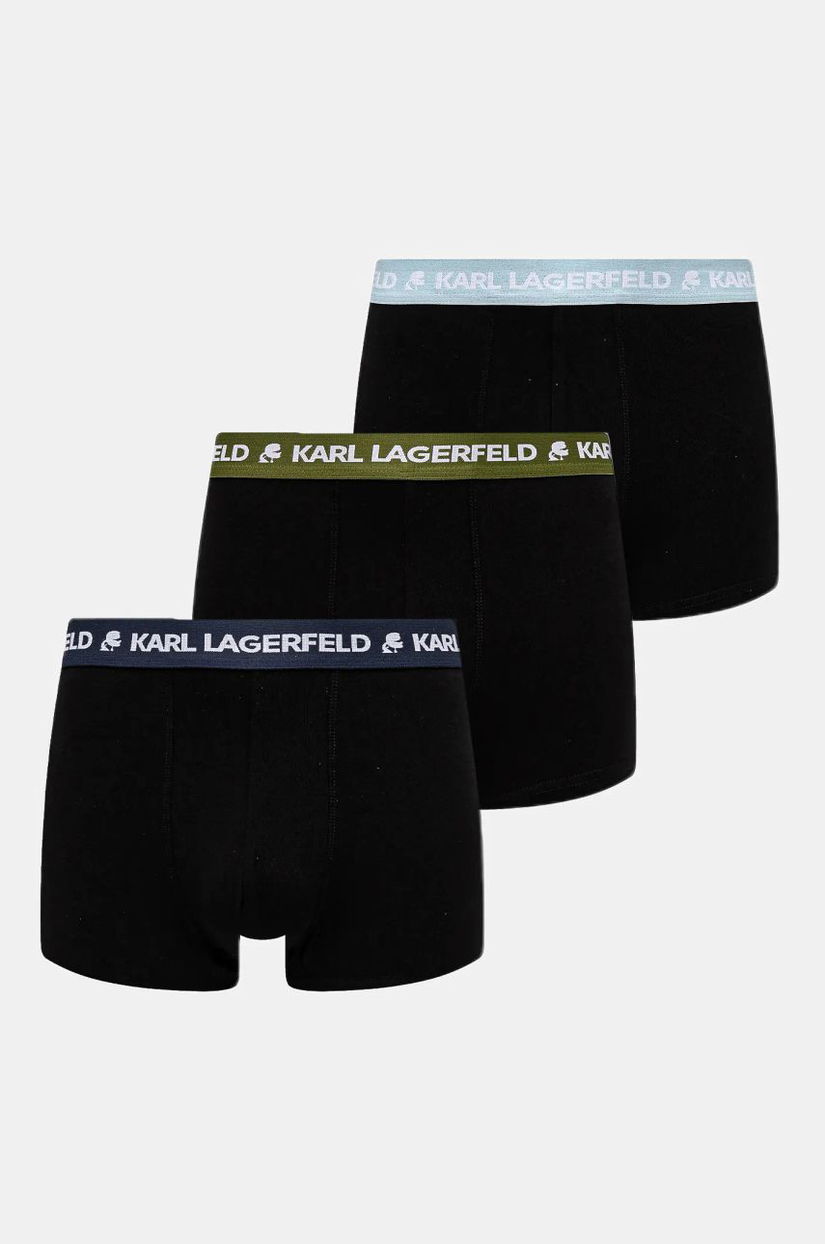 Karl Lagerfeld boxeri 3-pack barbati, culoarea negru, A1M47021