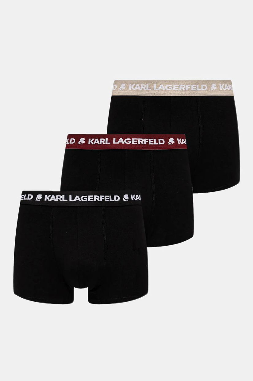 Karl Lagerfeld boxeri 3-pack barbati, culoarea negru, A1M47021