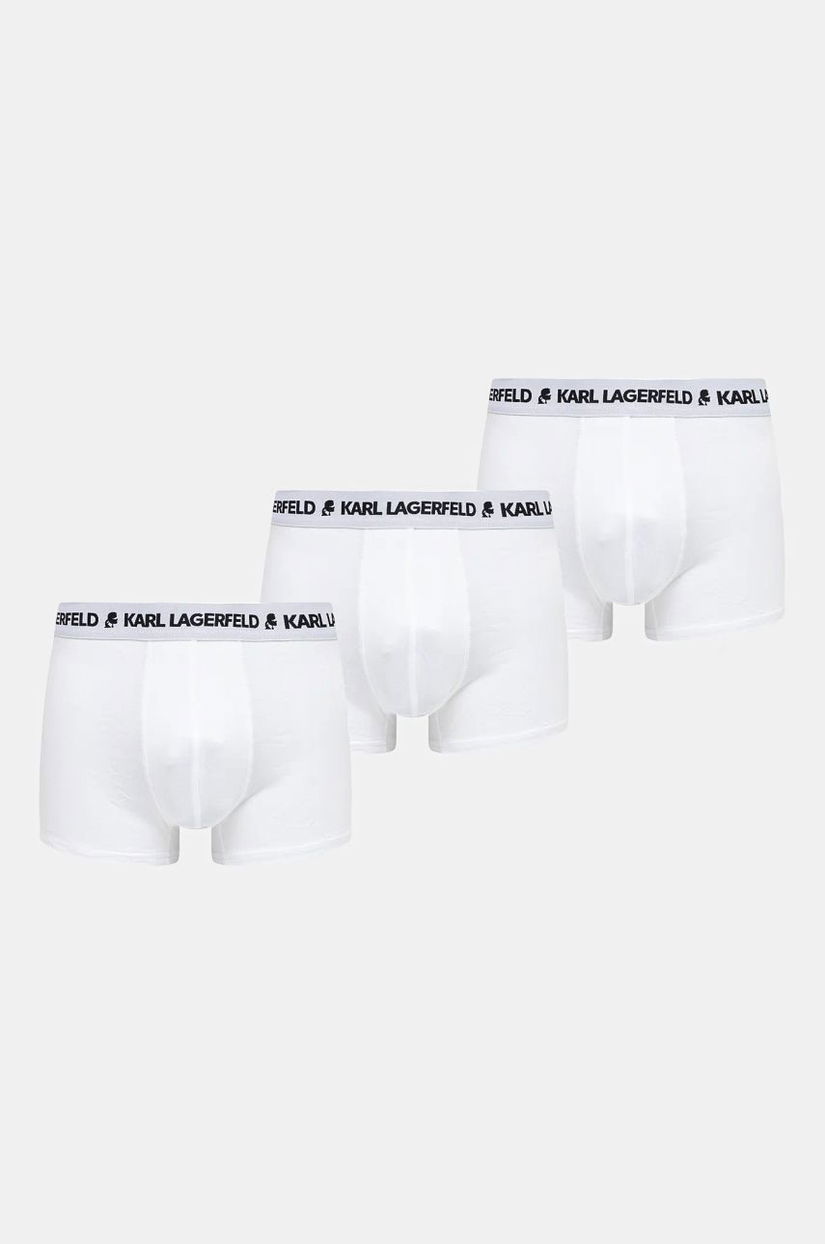 Karl Lagerfeld boxeri 3-pack barbati, culoarea alb, A1M47151