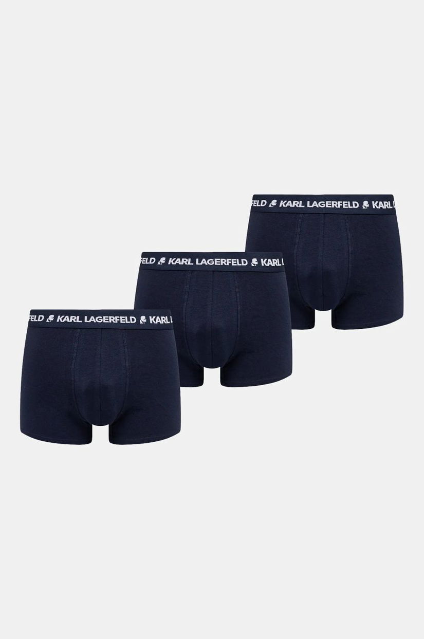 Karl Lagerfeld boxeri 3-pack barbati, culoarea albastru marin, A1M47151