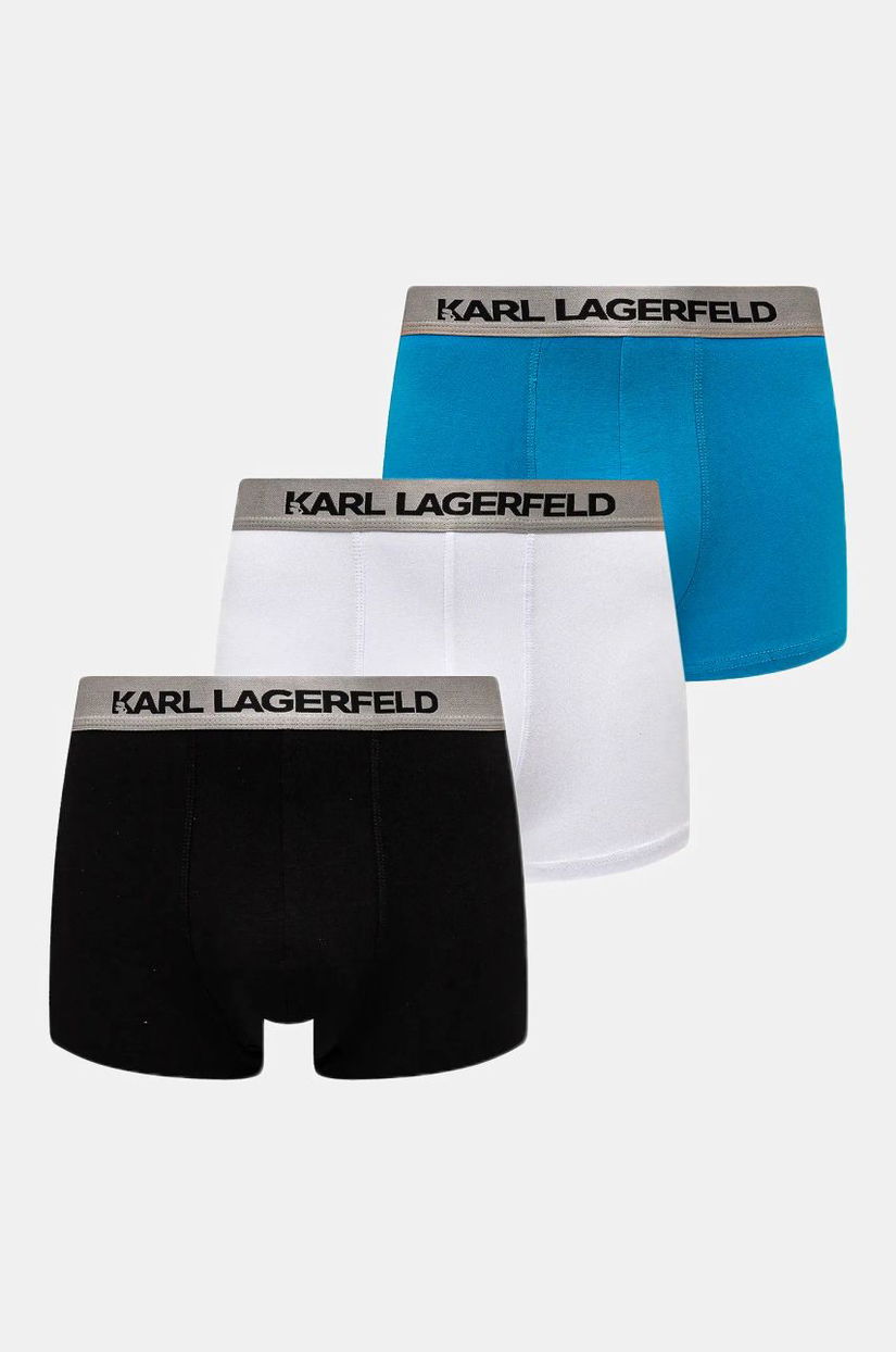 Karl Lagerfeld boxeri 3-pack bărbați, culoarea gri, A1M47020