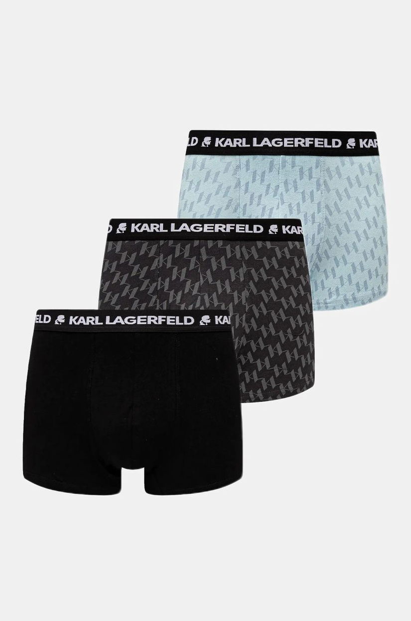 Karl Lagerfeld boxeri 3-pack bărbați, culoarea negru, A1M47086