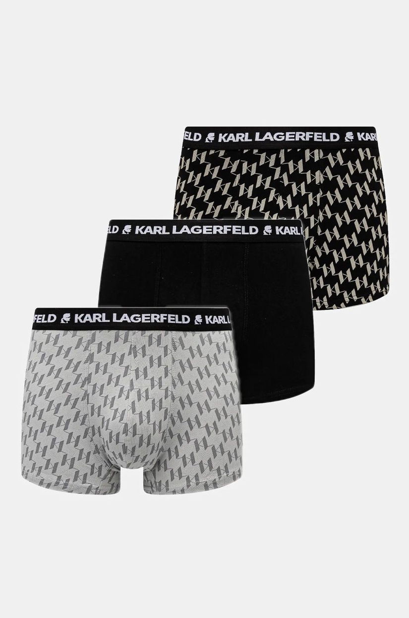 Karl Lagerfeld boxeri 3-pack bărbați, culoarea negru, A1M47086