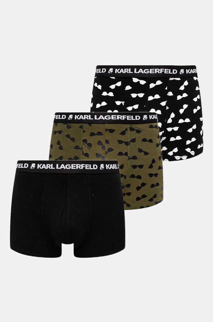 Karl Lagerfeld boxeri 3-pack bărbați, culoarea negru, A1M47083