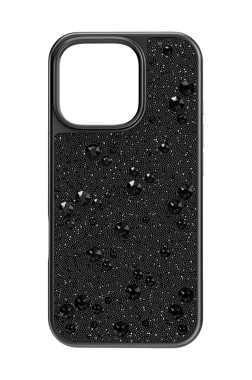 Swarovski carcasă pentru telefon HIGH 16 PRO culoarea negru, HIGH 16 PRO