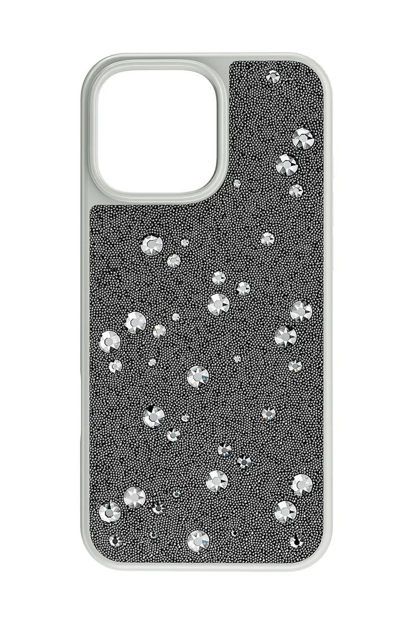 Swarovski carcasă pentru telefon HIGH 16 PRO MAX culoarea gri, 5698784