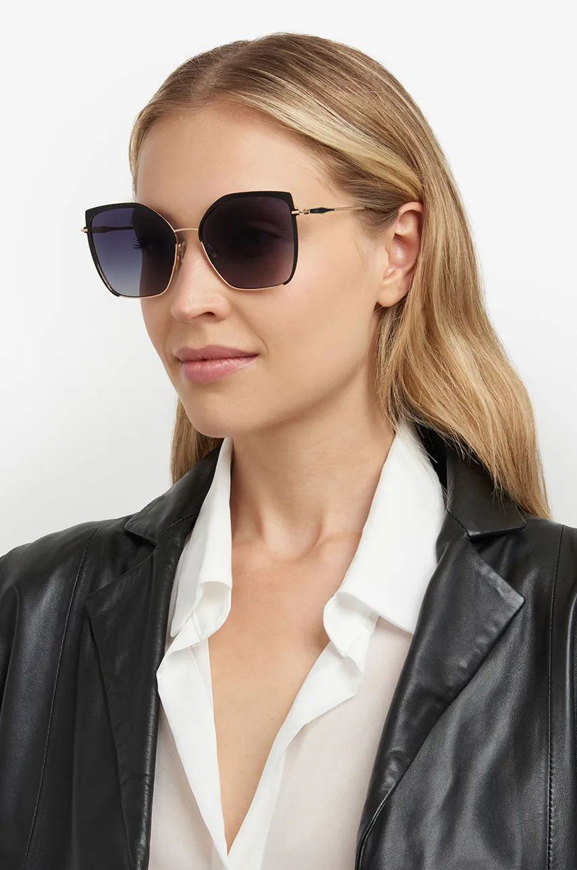 Ray-Ban ochelari de soare femei, culoarea negru