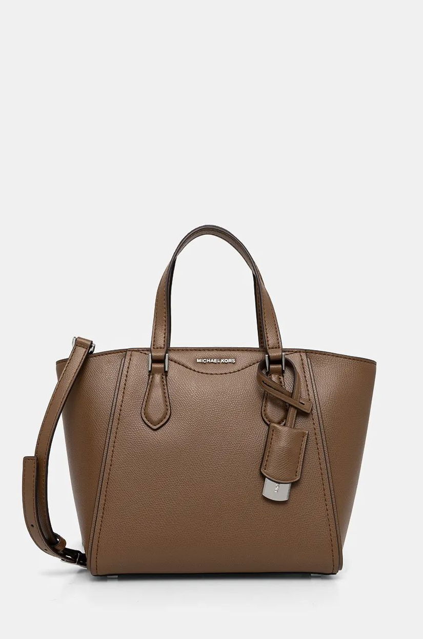 MICHAEL Michael Kors poseta de piele culoarea maro, 32F4STBC1L