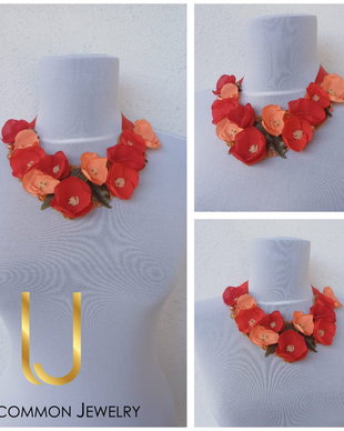 Colier floral "Coral"