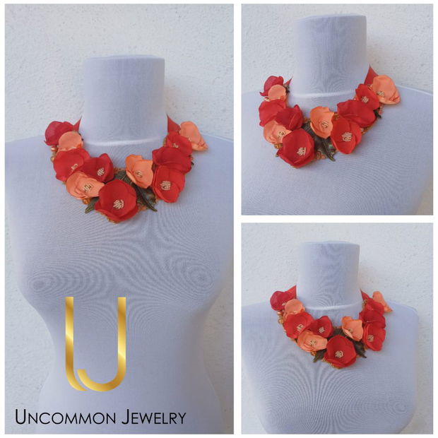 Colier floral "Coral"