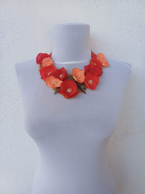 Colier floral "Coral"