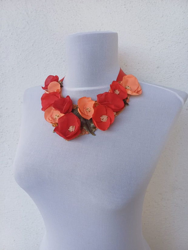 Colier floral "Coral"