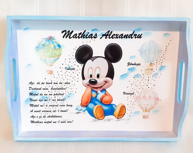 Tavita de mot baietel cu Mickey