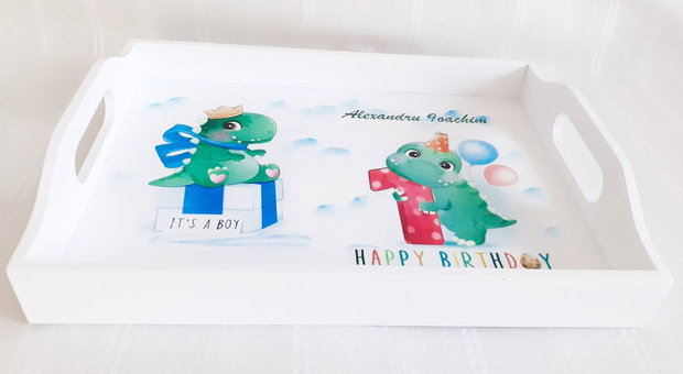 Tavita de mot baietel cu dinozauri