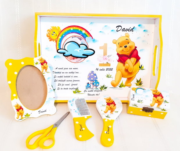 Tavita de mot baietel cu Winnie