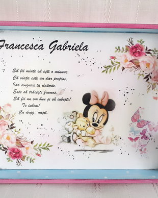 Tavita de mot fetita cu Minnie