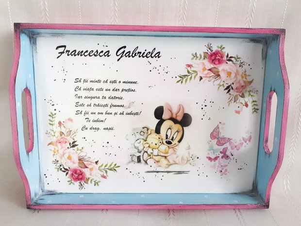 Tavita de mot fetita cu Minnie