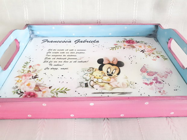 Tavita de mot fetita cu Minnie