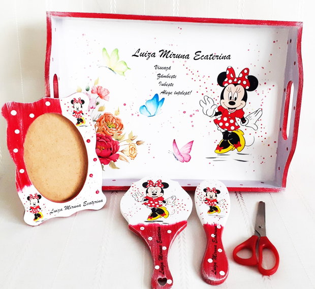 Tavita de mot fetita cu Minnie
