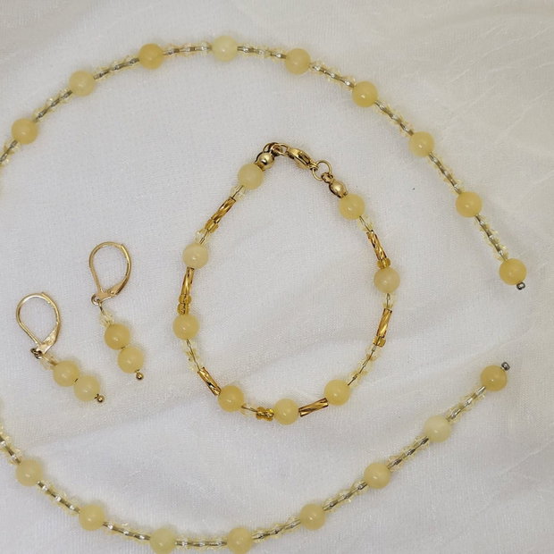 Set bentiță, brățară și cercei Sweet Honey
