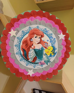 Pinata piniata Ariel Mica Sirena