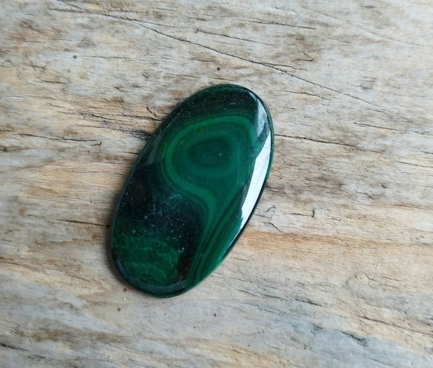 Cabochon malachit, 37x22 mm