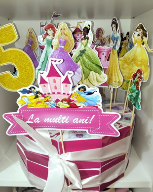Cutie felie de tort decorativ festiv Printese