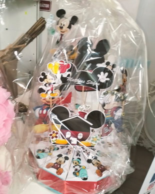 Cutie felie de tort decorativ festiv Mickey Mouse