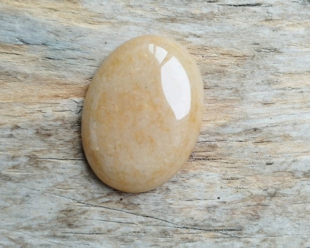 Cabochon aventurin galben, 40x30 mm