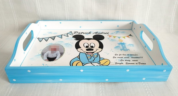 Tavita de mot baietel cu Mickey