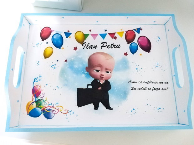 Tavita de mot baietel cu baby boss