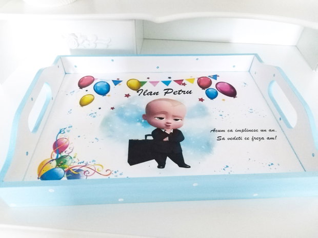 Tavita de mot baietel cu baby boss