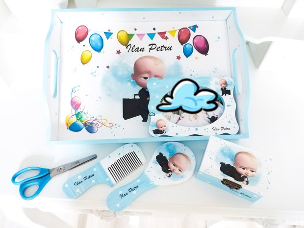 Tavita de mot baietel cu baby boss