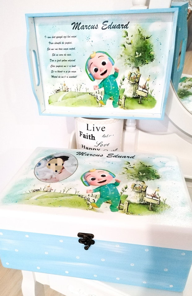 Tavita de mot baietel tema Cocomelon