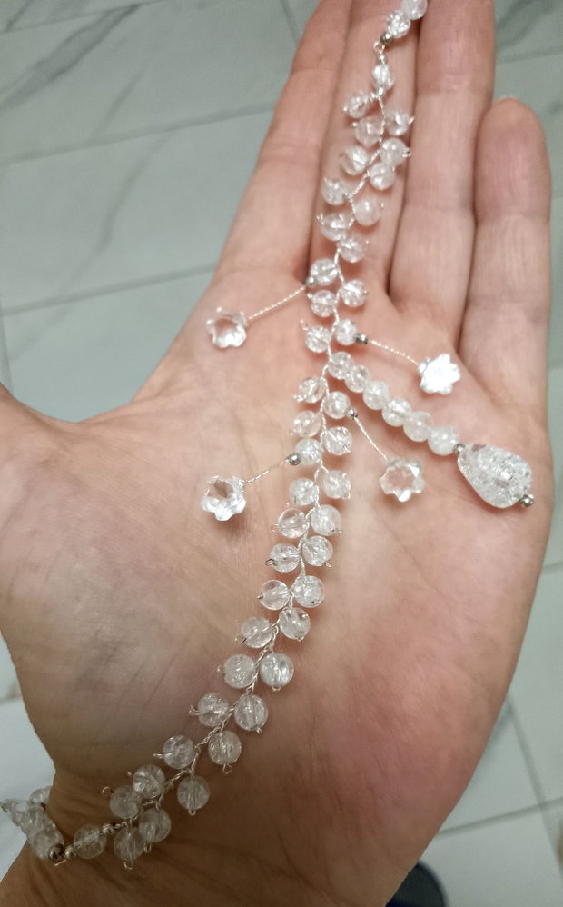 Colier cuart cristal de gheață