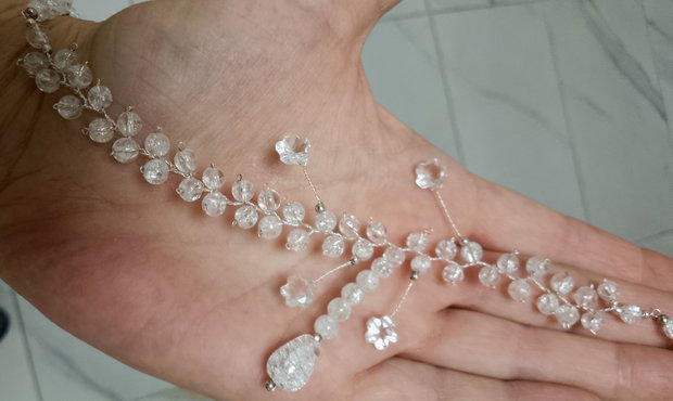 Colier cuart cristal de gheață