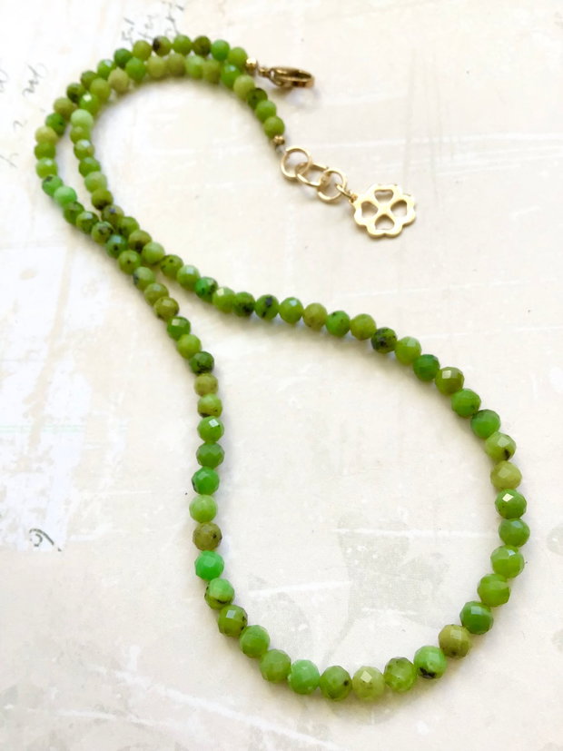 Colier CHOKER Crisopraz