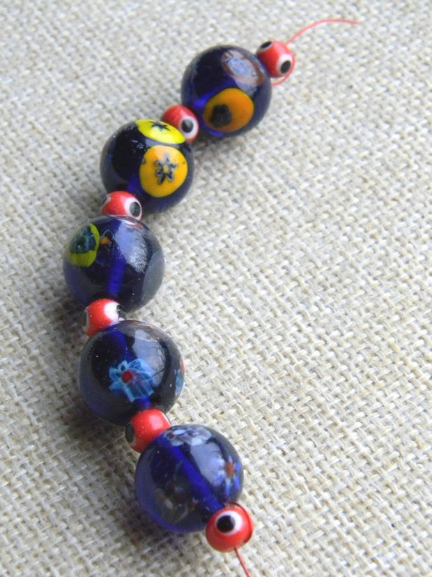 Margele sticla lampwork 11 buc. (M 16)