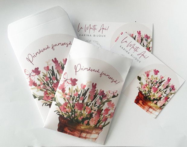 Cartonase pentru martisoare si pungute personalizate