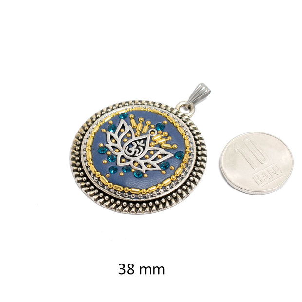 Pandantiv aliaj, decor etnic, 38 mm DS-546