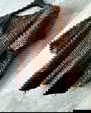 bluza fantezie  ajurata maro ,yilder collection , 56