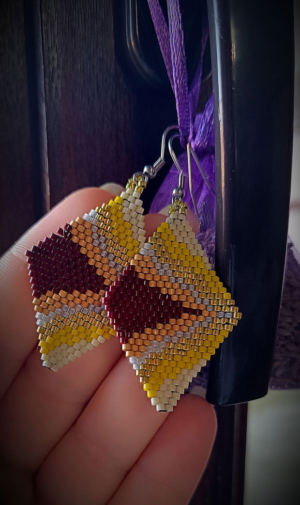 Cercei Otel inoxidabil Broderie Margele Myiuki Delica