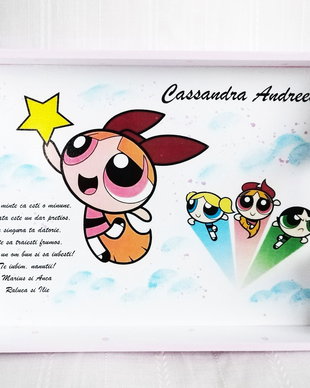 Tavita de mot fetita cu Powerpuff
