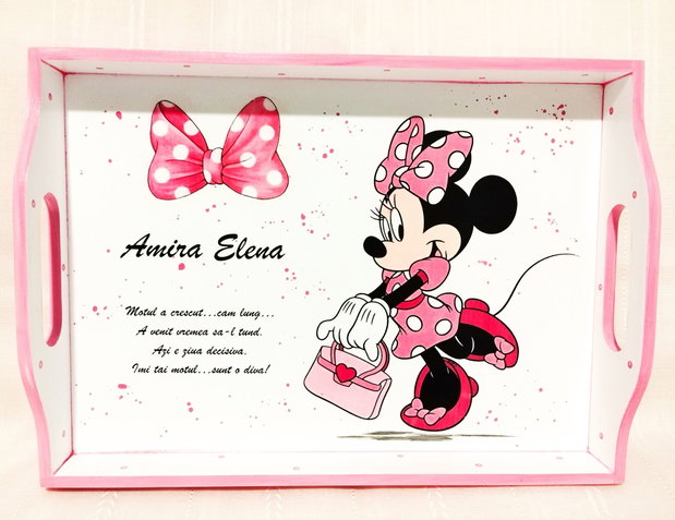 Tavita de mot fetita cu Minnie