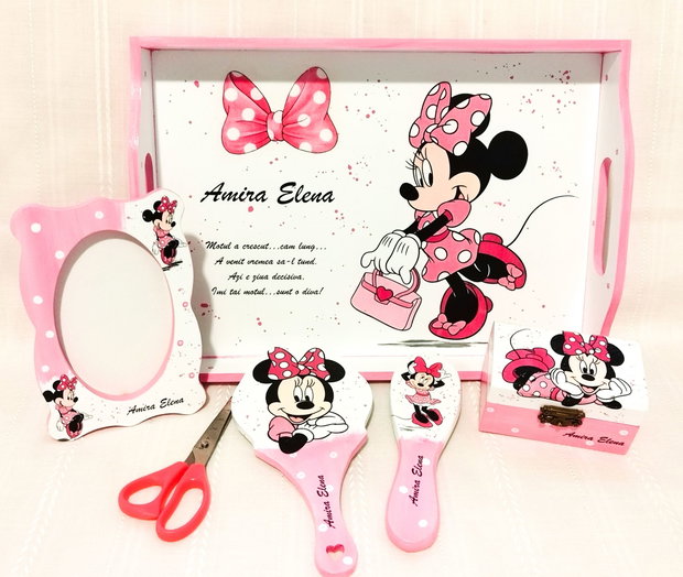 Tavita de mot fetita cu Minnie