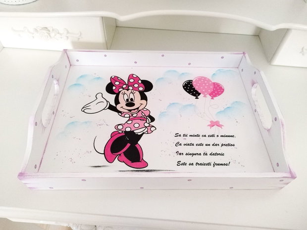 Tavita de mot fetita cu Minnie