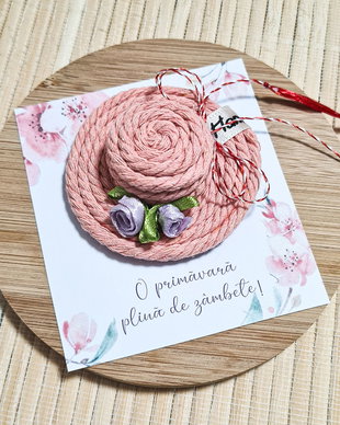 Martisor palarie roz