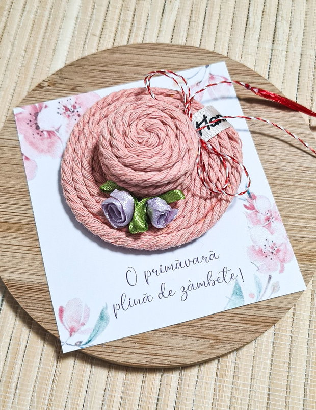 Martisor palarie roz