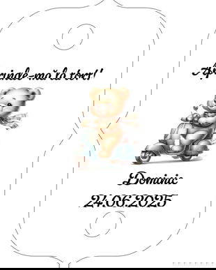 Eticheta artificii tort botez/Onomastica/ Artificii tort cu eticheta personalizata